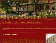 Tablet Screenshot of gasthof-coschuetz.de